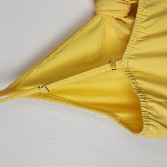 Vote Pretty V-Neck Tie Front Spaghetti strap Cotton Dress - Picture 8 of 15